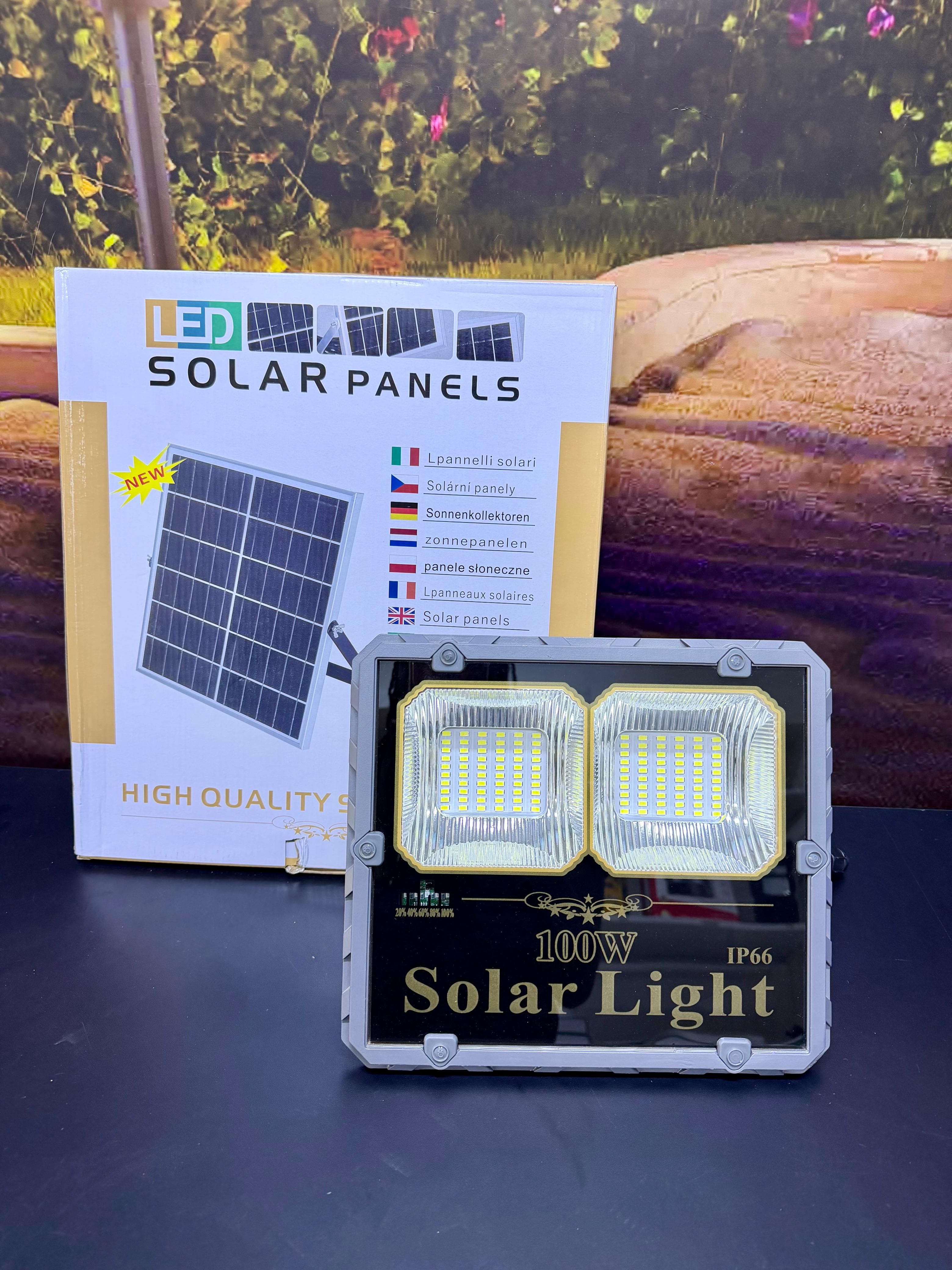 100W Project Solar Flood Light - Heavy Duty IP66