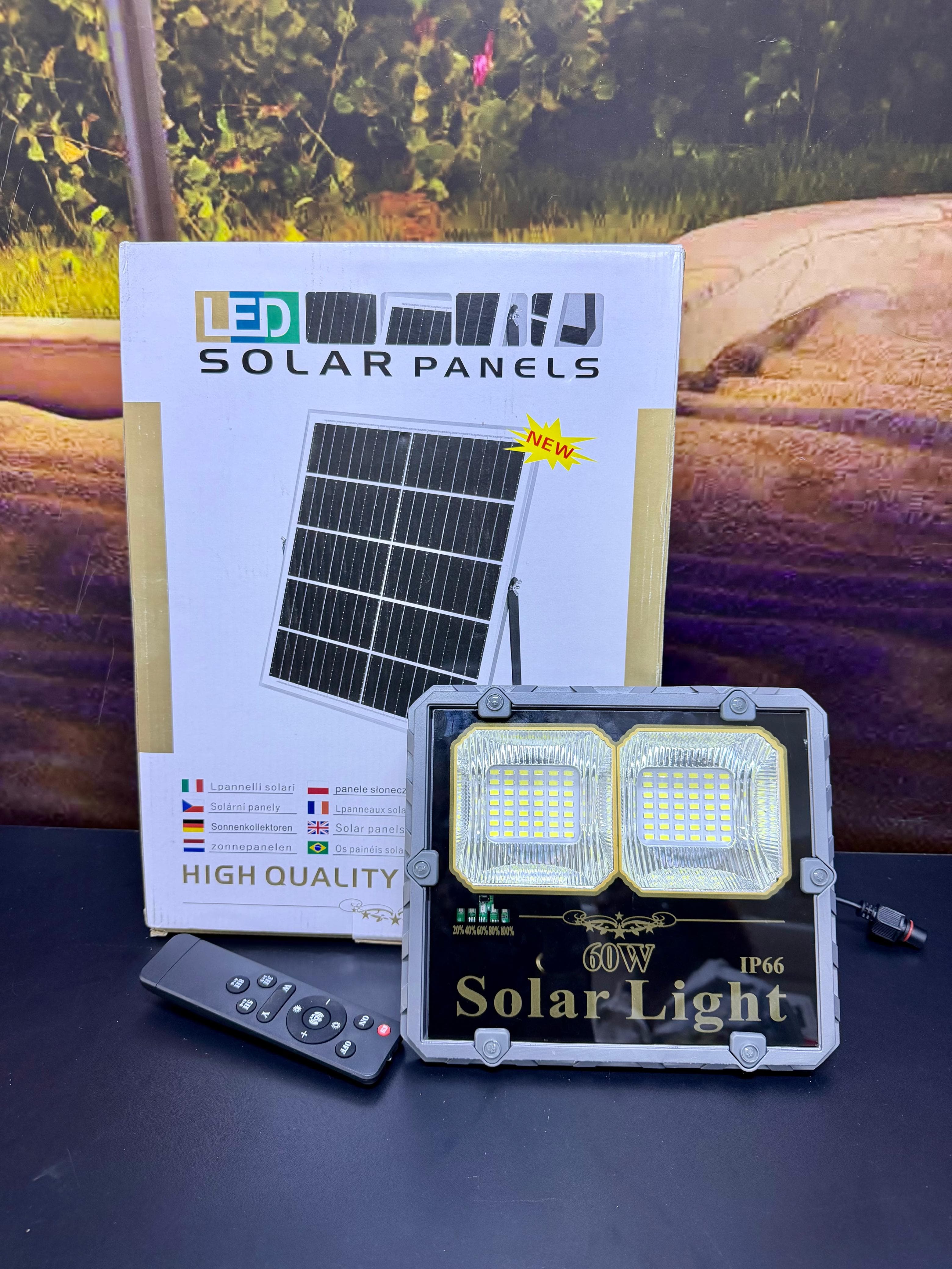 60W Project Solar Flood Light - Heavy Duty IP66